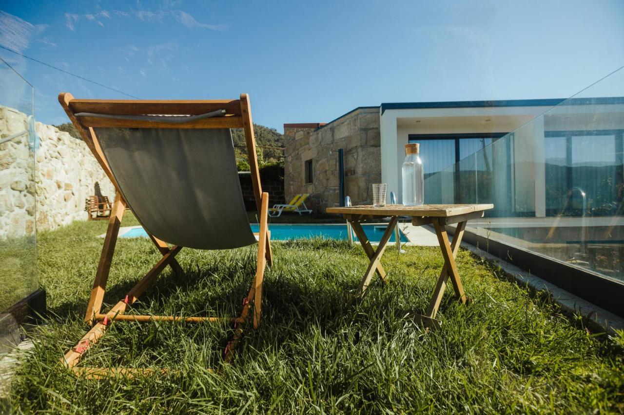 特拉什杜博鲁Casa Da Vila - Pool & Hot Tub With Mountain View In Geres别墅 外观 照片