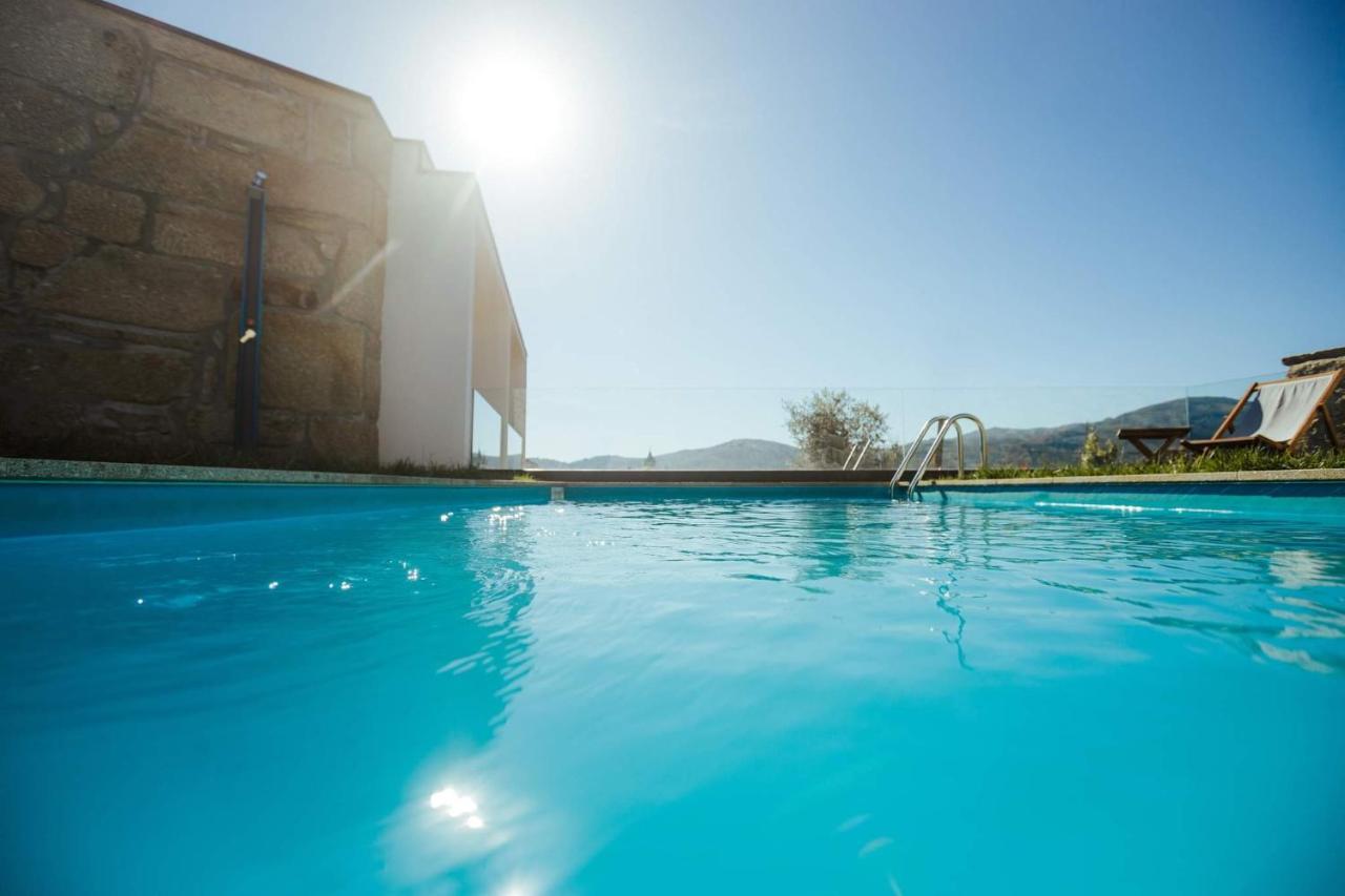 特拉什杜博鲁Casa Da Vila - Pool & Hot Tub With Mountain View In Geres别墅 外观 照片