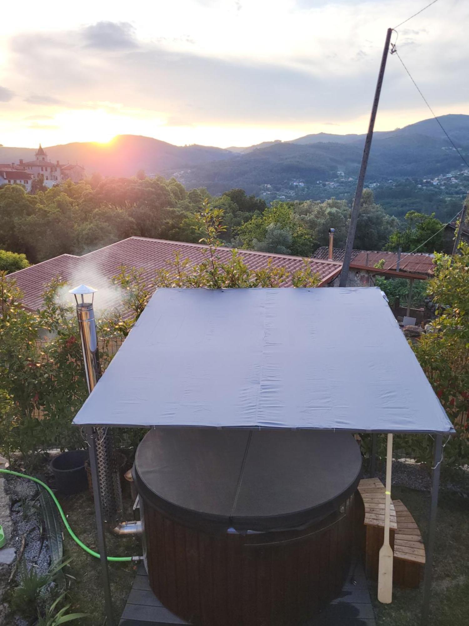 特拉什杜博鲁Casa Da Vila - Pool & Hot Tub With Mountain View In Geres别墅 外观 照片